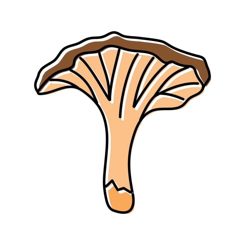 champignon psychédélique couleur icône illustration vectorielle vecteur