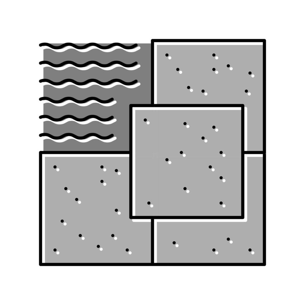 sol en pierre couleur icône illustration vectorielle vecteur