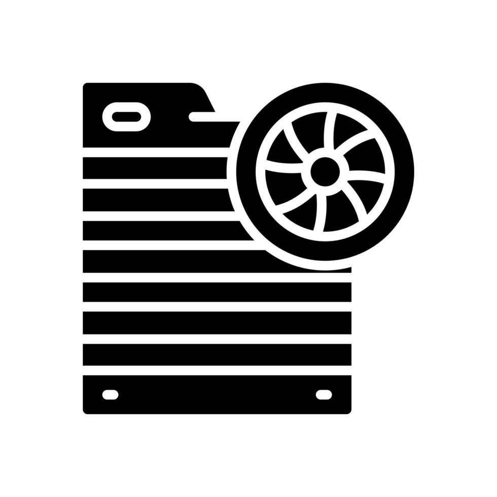 icône de radiateur pour votre site Web, mobile, présentation et conception de logo. vecteur