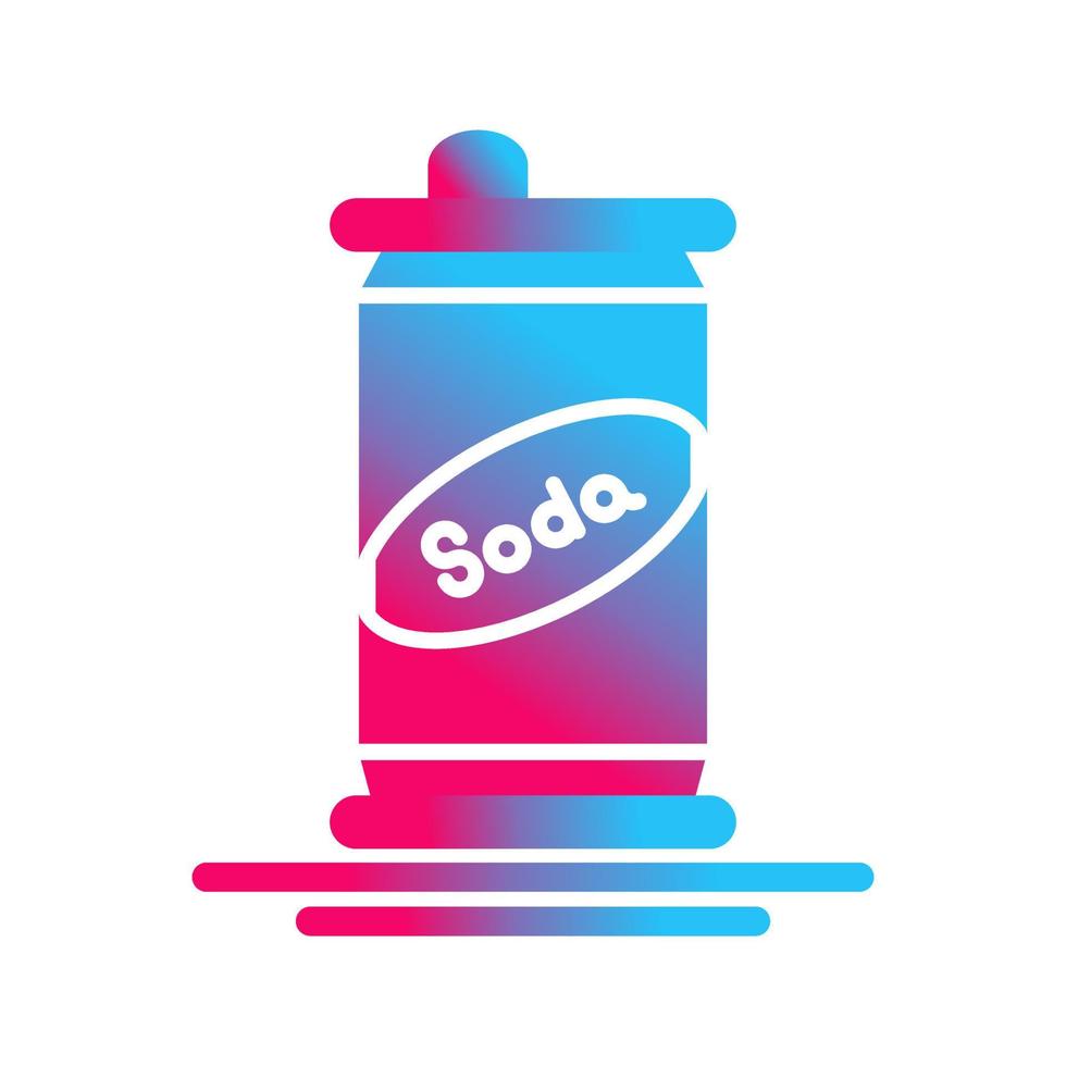 icône de vecteur de canette de soda