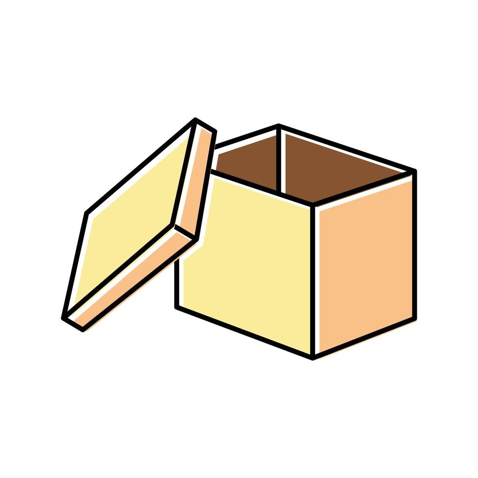 stockage des marchandises boîte couleur icône illustration vectorielle vecteur