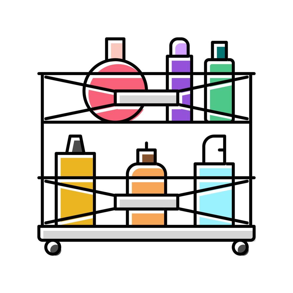 organisateur parfum cosmétique couleur icône illustration vectorielle vecteur