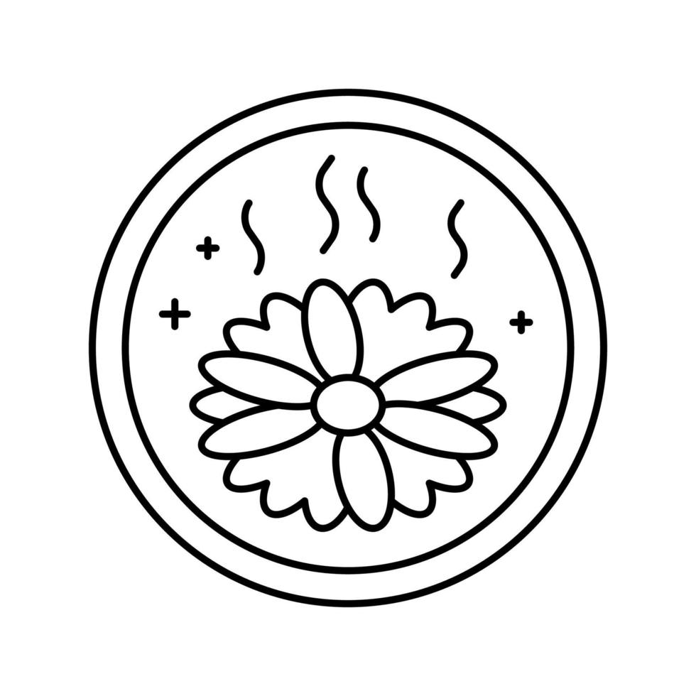 illustration vectorielle de l'icône de la ligne cosmétique aromatique de parfum vecteur