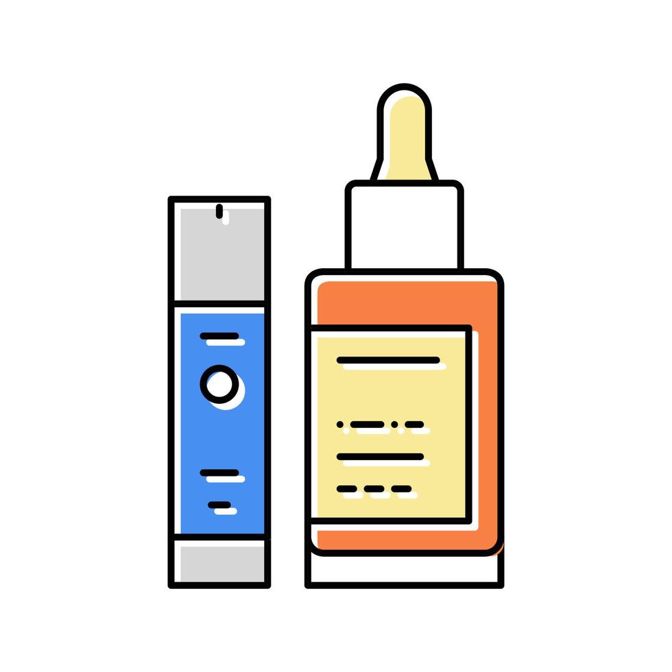 illustration vectorielle d'icône de couleur de sérum raffermissant vecteur