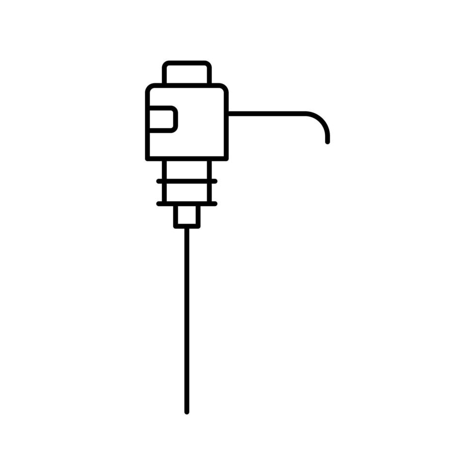 pompe pour illustration vectorielle d'icône de ligne d'eau vecteur