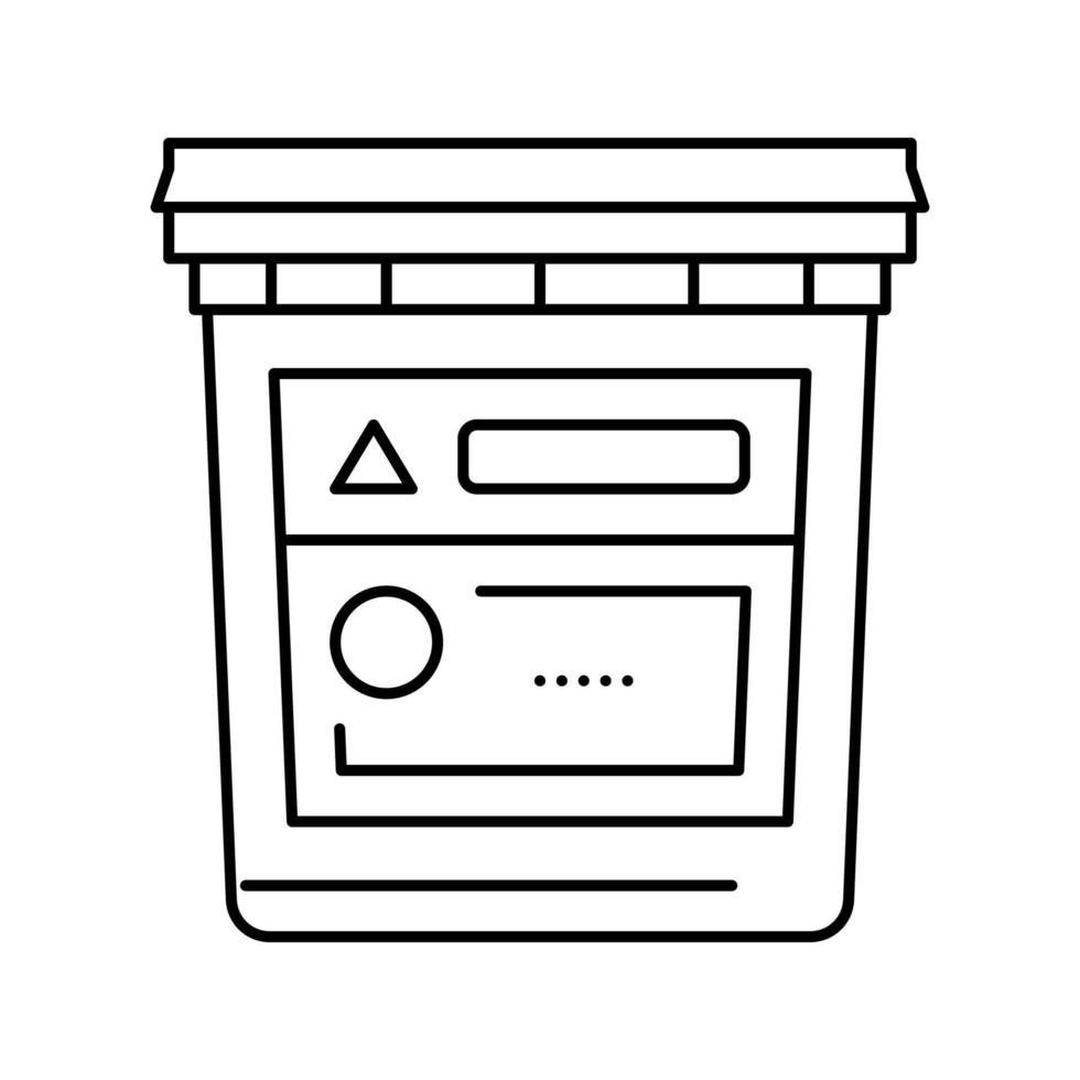 illustration vectorielle de l'icône de la ligne de réparation de l'outil en béton vecteur