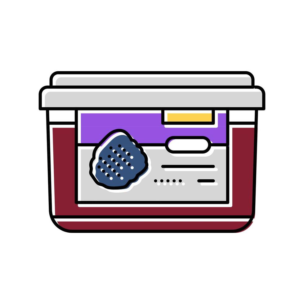 illustration vectorielle d'icône de couleur de mûre en purée vecteur
