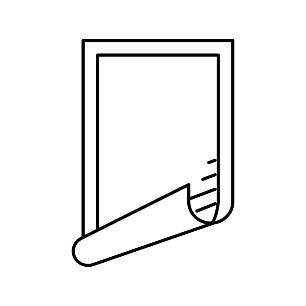 autocollant ruban bannière conception ligne icône illustration vectorielle vecteur