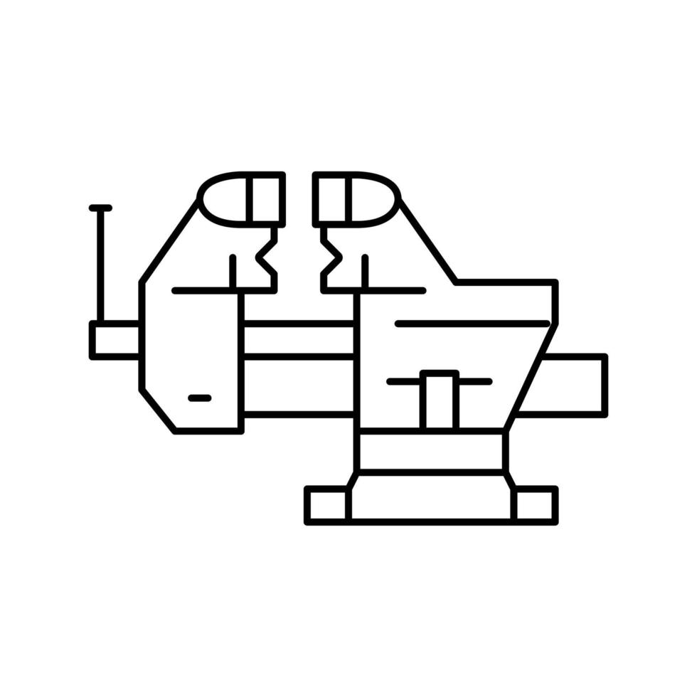 combinaison vice ligne icône illustration vectorielle vecteur