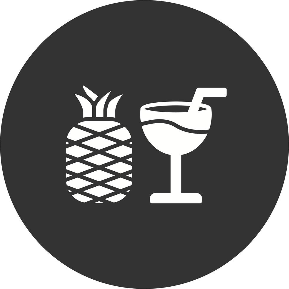 icône de vecteur de jus d'ananas