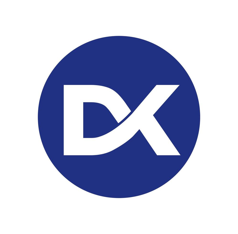 monogramme de lettres dk. vecteur d'icône de lettres initiales de la société dk.
