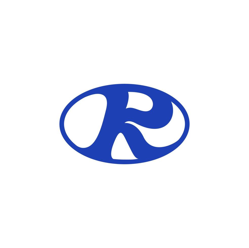 conception de monogramme de lettre 'r'. graphique de la lettre r. r identité de marque. vecteur