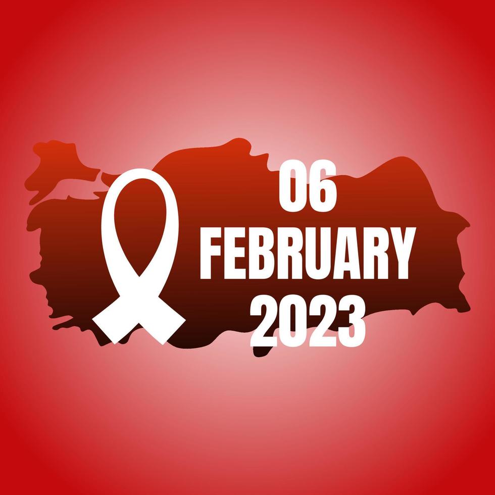 6 février 2023. soutien aux victimes du tremblement de terre en turquie. la tragédie. activité sismique. catastrophe naturelle. vecteur