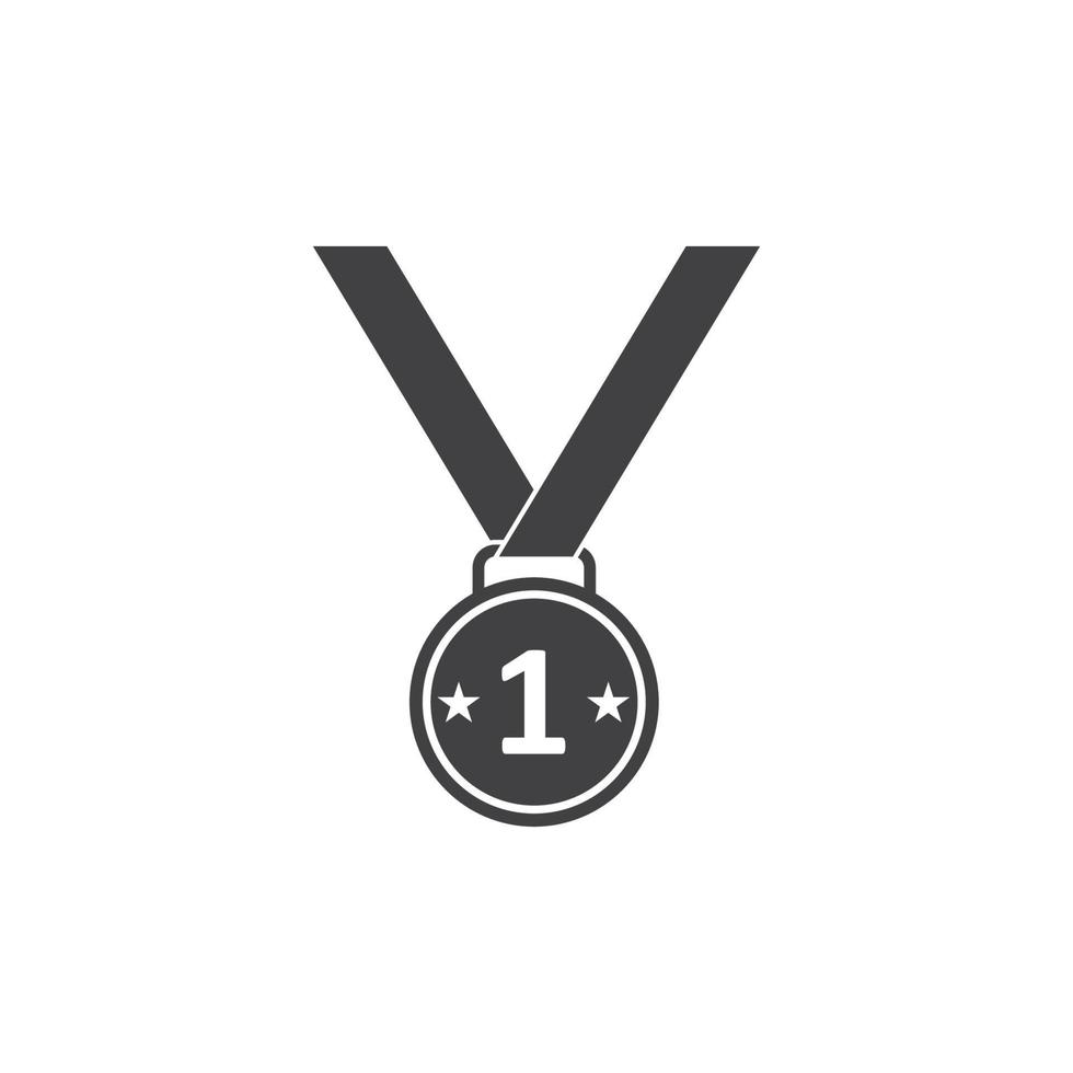 conception d'illustration vectorielle d'icône de médaille vecteur