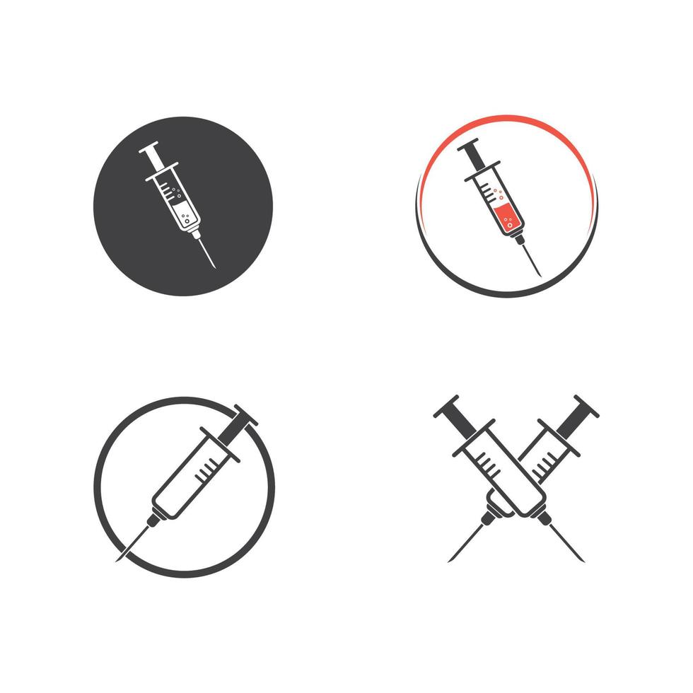 conception d'illustration vectorielle d'icône de seringue vecteur