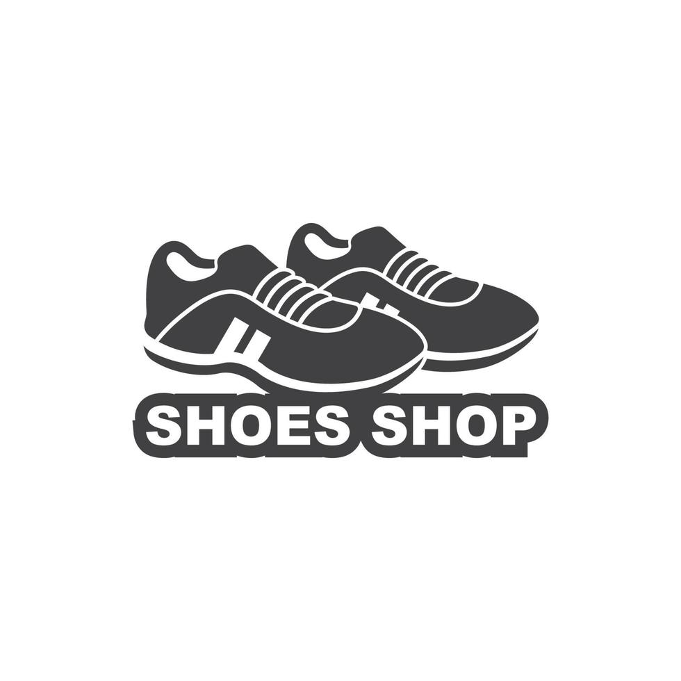 chaussures de sport logo icône illustration vectorielle conception vecteur