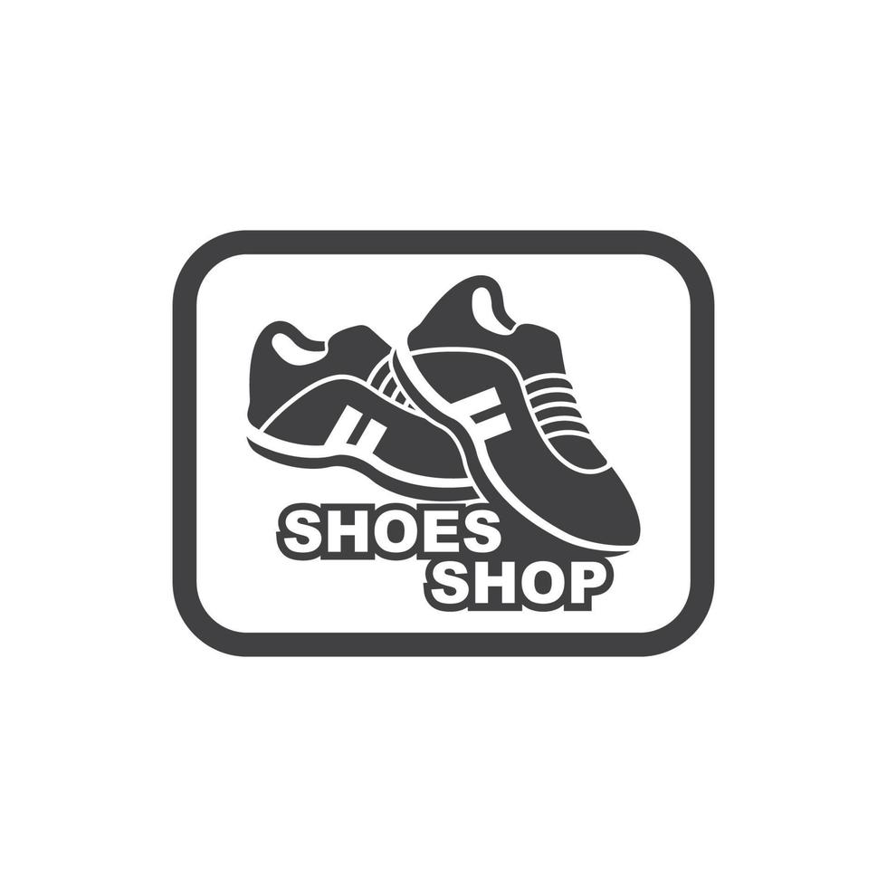 chaussures de sport logo icône illustration vectorielle conception vecteur