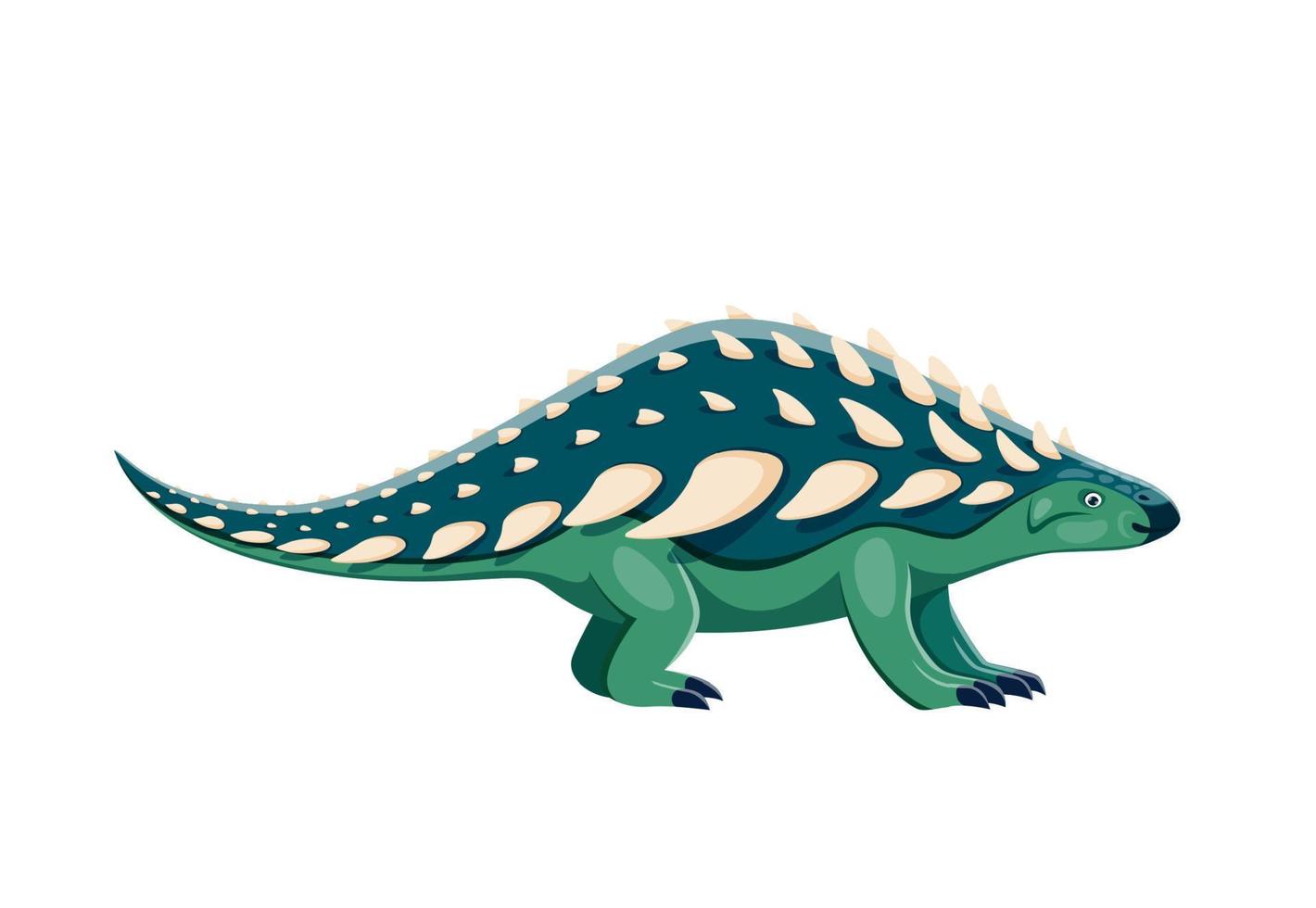 dessin animé nodosaure dinosaure puéril personnage vecteur