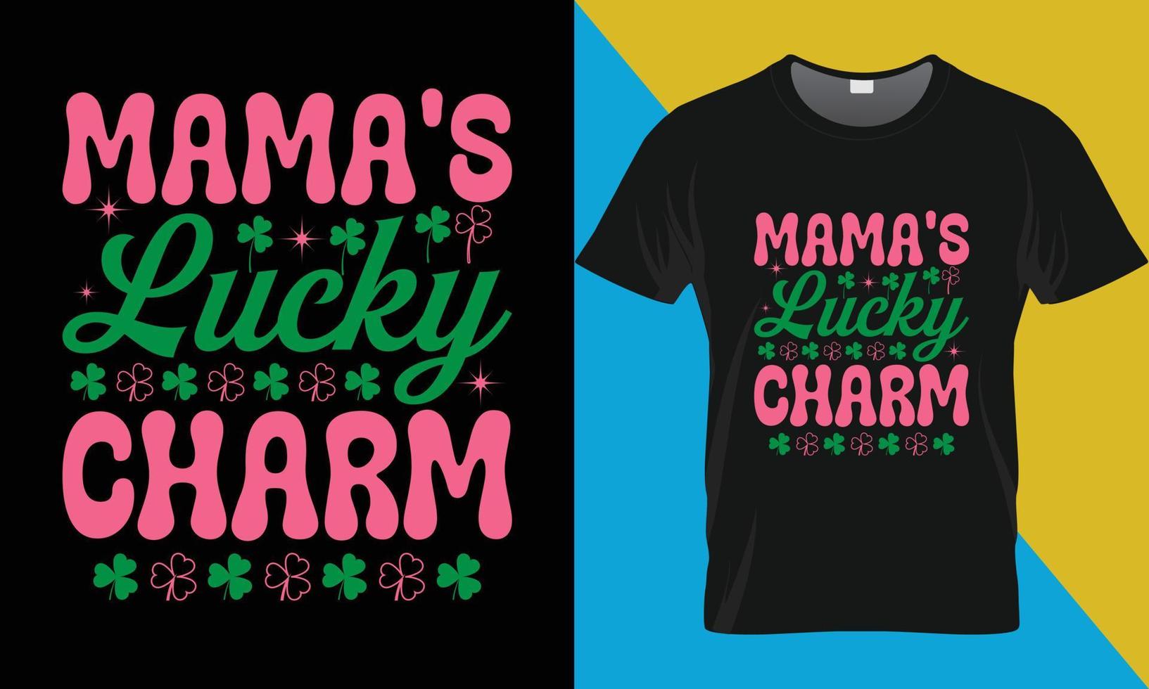 st. patrick's T-shirt conception, maman chanceux charme vecteur