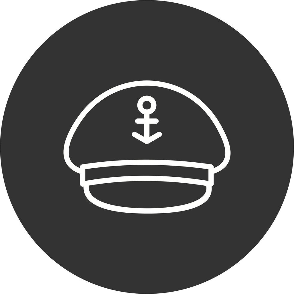 capitaine casquette vecteur icône