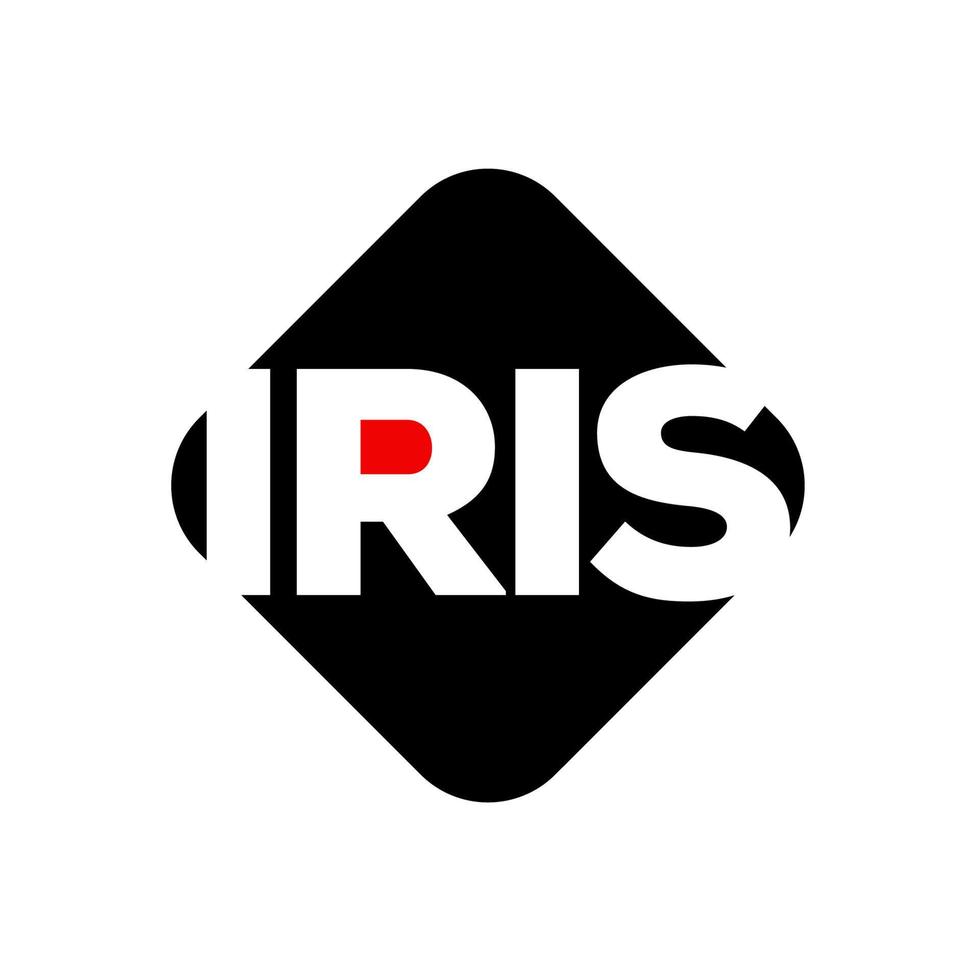 iris typographie monogramme. iris logo vecteur. vecteur