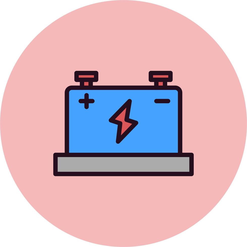 icône de vecteur de batterie de voiture