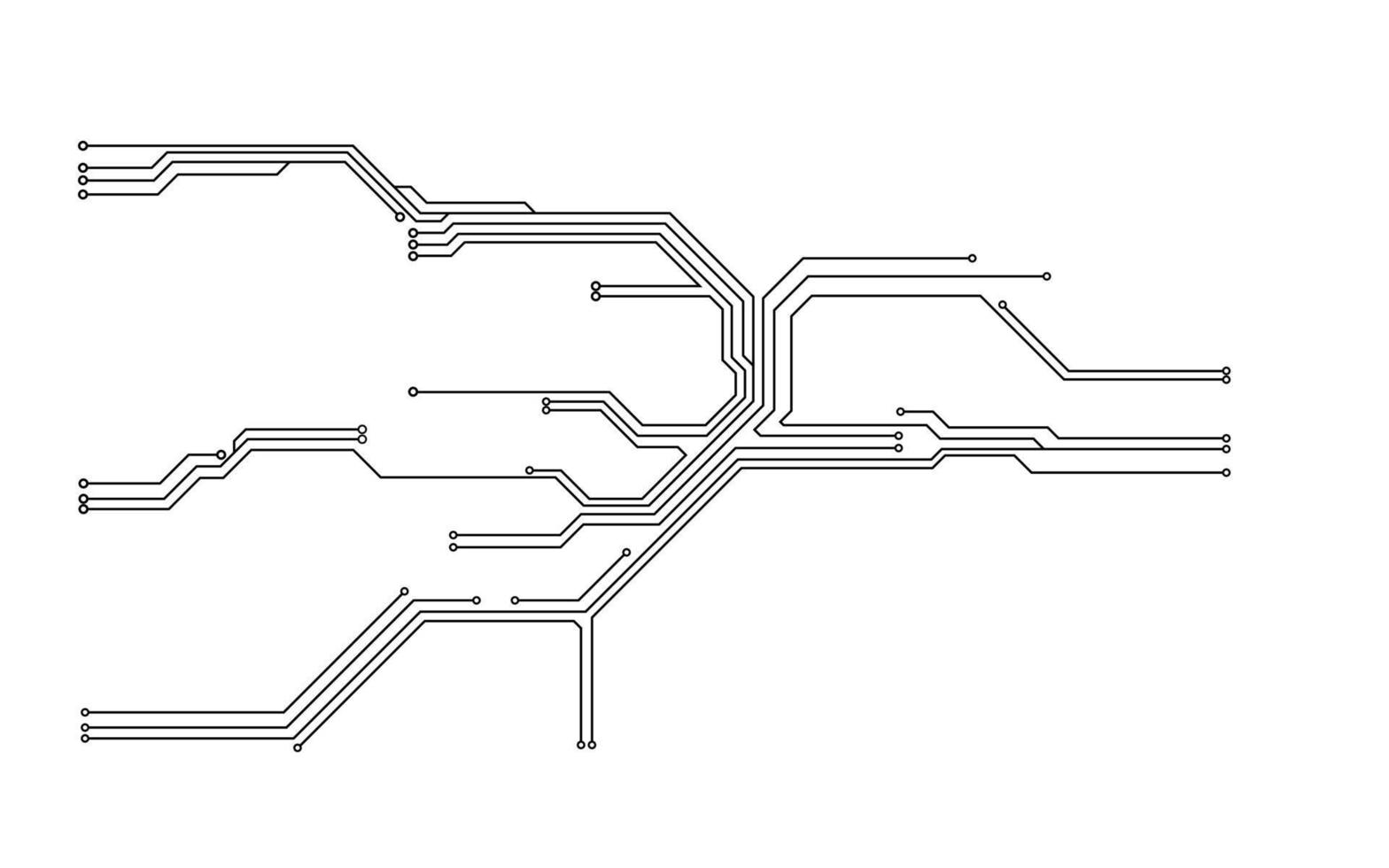 technologie de fond de carte de circuit imprimé de vecteur. illustration vecteur