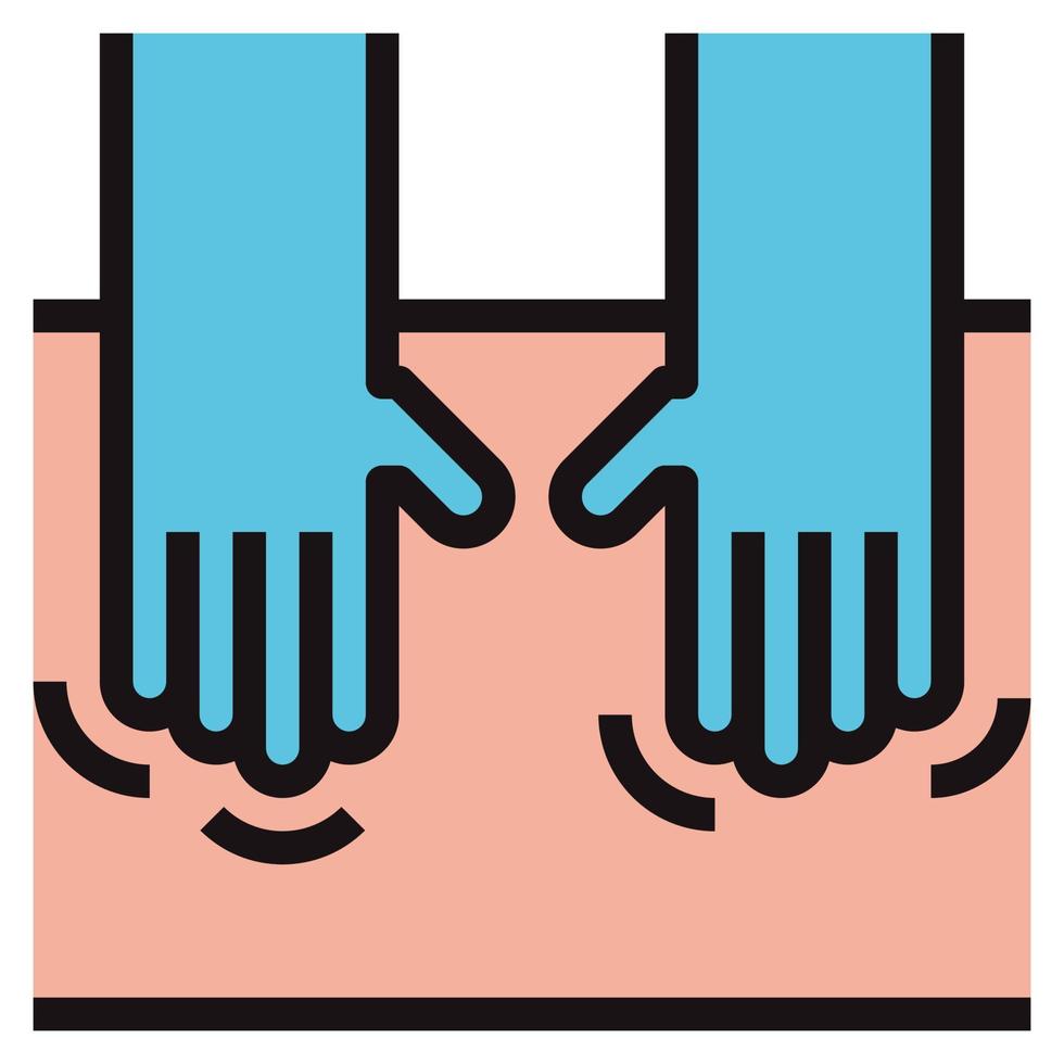 icône de clipart de massage vecteur