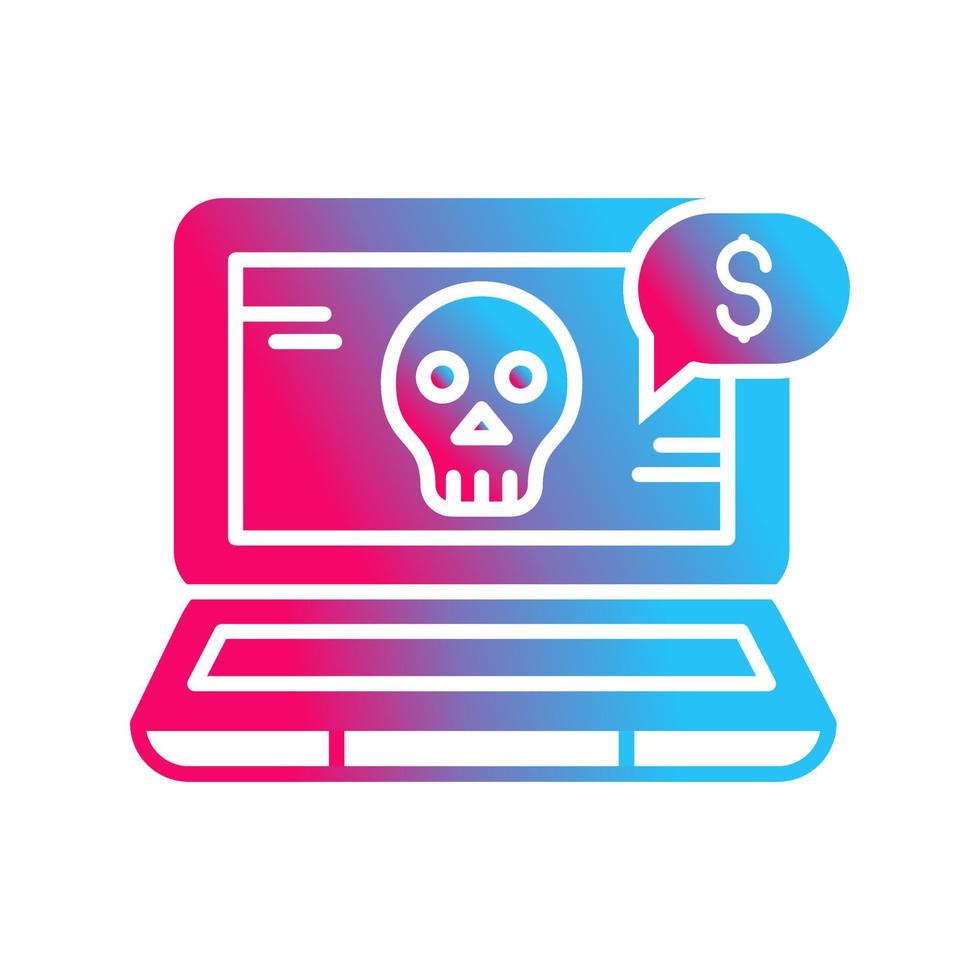 icône de vecteur de fraude en ligne
