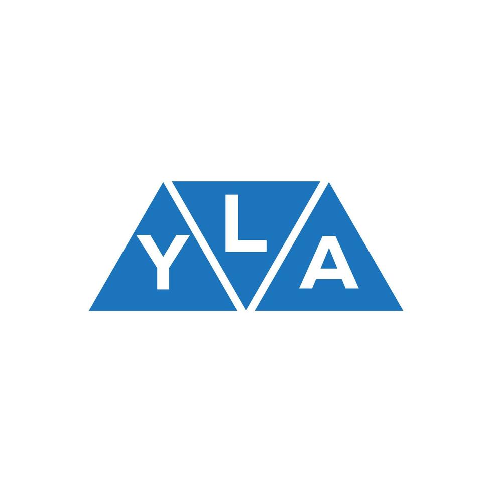 Lya abstrait initiale logo conception sur blanc Contexte. Lya Créatif initiales lettre logo concept. vecteur