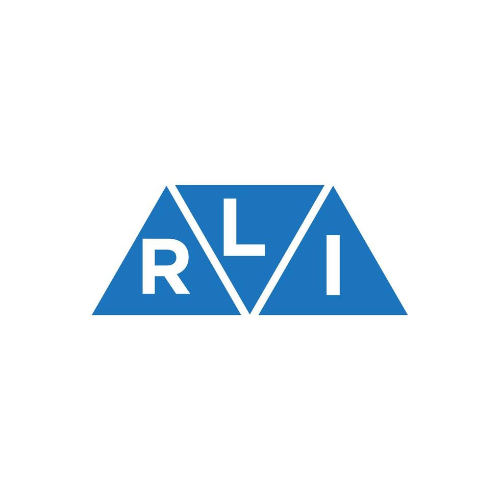 lri abstrait initiale logo conception sur blanc Contexte. lri Créatif initiales lettre logo concept. vecteur