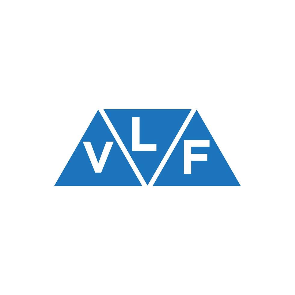 LVF abstrait initiale logo conception sur blanc Contexte. LVF Créatif initiales lettre logo concept. vecteur