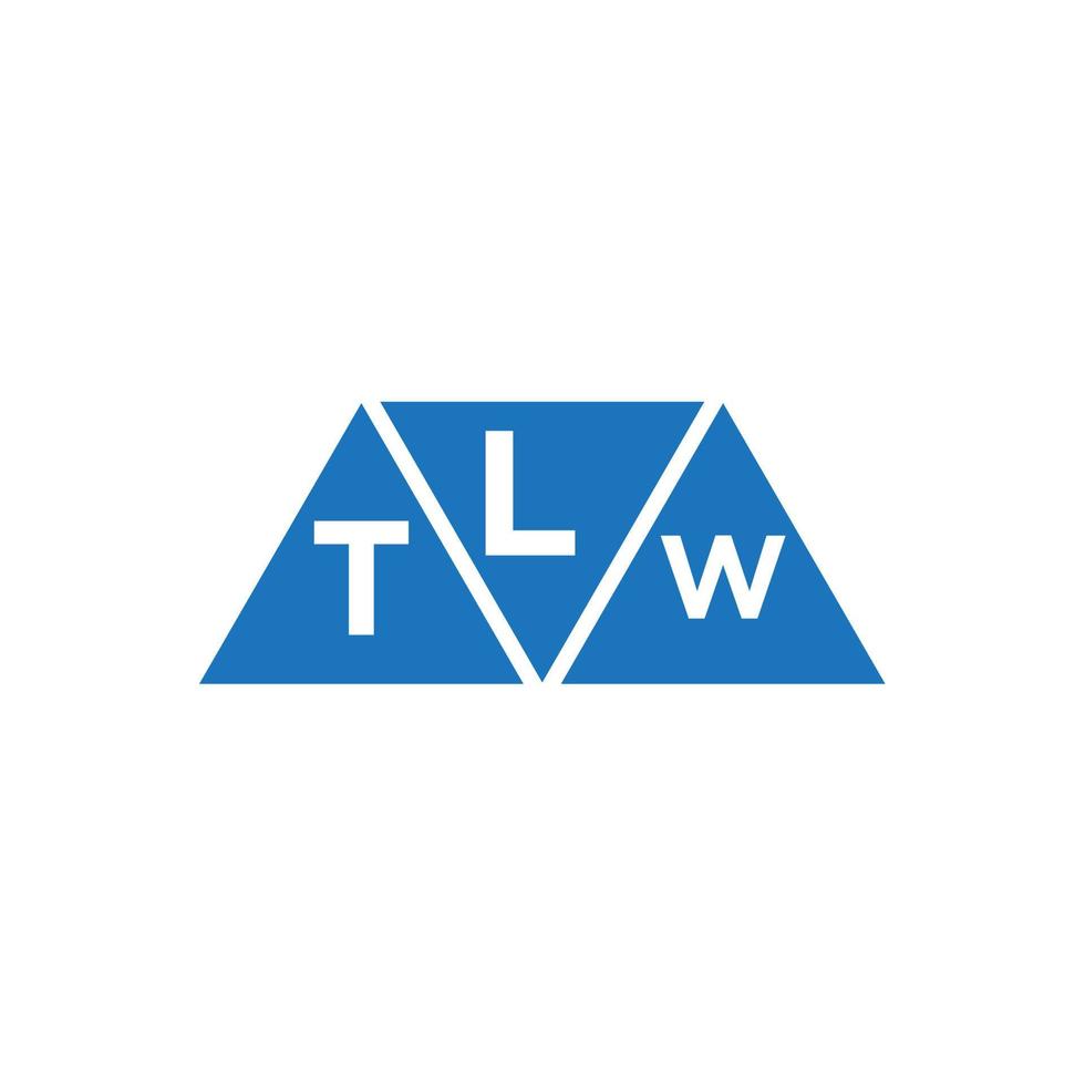 ltw abstrait initiale logo conception sur blanc Contexte. ltw Créatif initiales lettre logo concept. vecteur