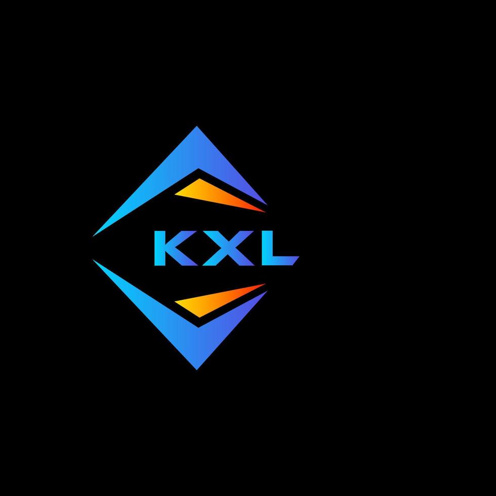 kxl abstrait La technologie logo conception sur noir Contexte. kxl Créatif initiales lettre logo concept. vecteur