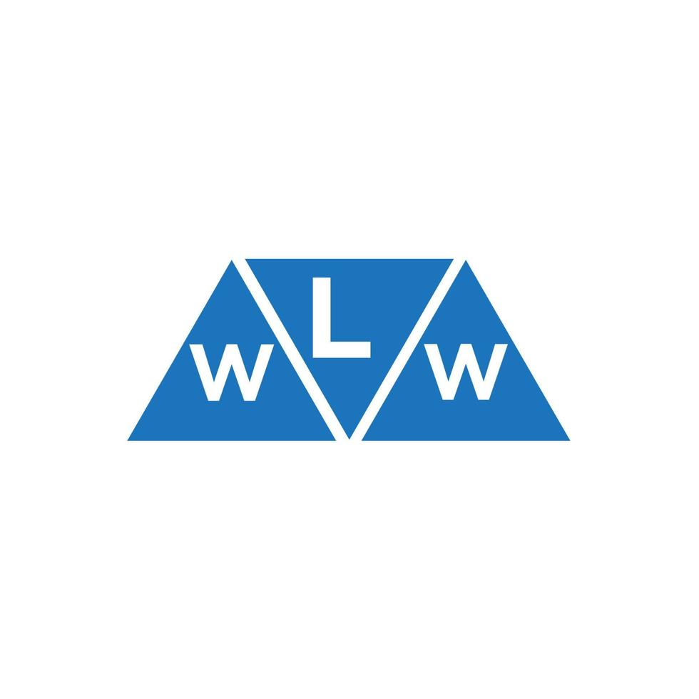 lww abstrait initiale logo conception sur blanc Contexte. lww Créatif initiales lettre logo concept. vecteur