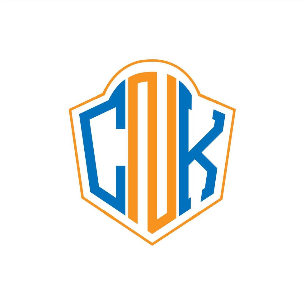 cnk abstrait monogramme bouclier logo conception sur blanc Contexte. cnk Créatif initiales lettre logo. vecteur