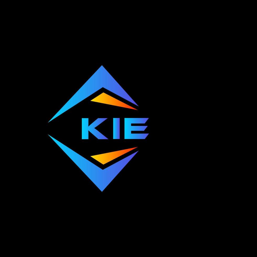 Kie abstrait La technologie logo conception sur noir Contexte. Kie Créatif initiales lettre logo concept. vecteur