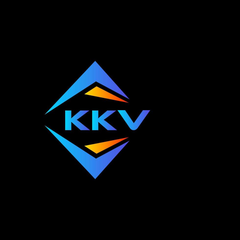 kkv abstrait La technologie logo conception sur noir Contexte. kkv Créatif initiales lettre logo concept. vecteur