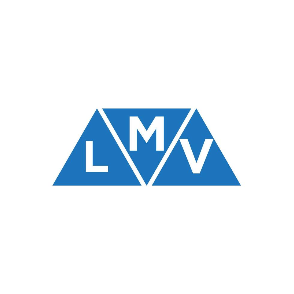 MLV abstrait initiale logo conception sur blanc Contexte. MLV Créatif initiales lettre logo concept. vecteur