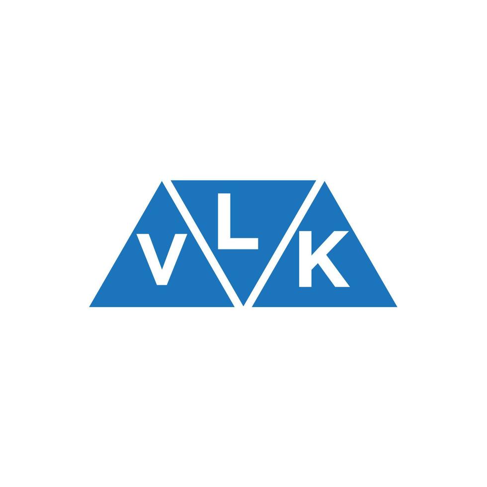 lvk abstrait initiale logo conception sur blanc Contexte. lvk Créatif initiales lettre logo concept. vecteur