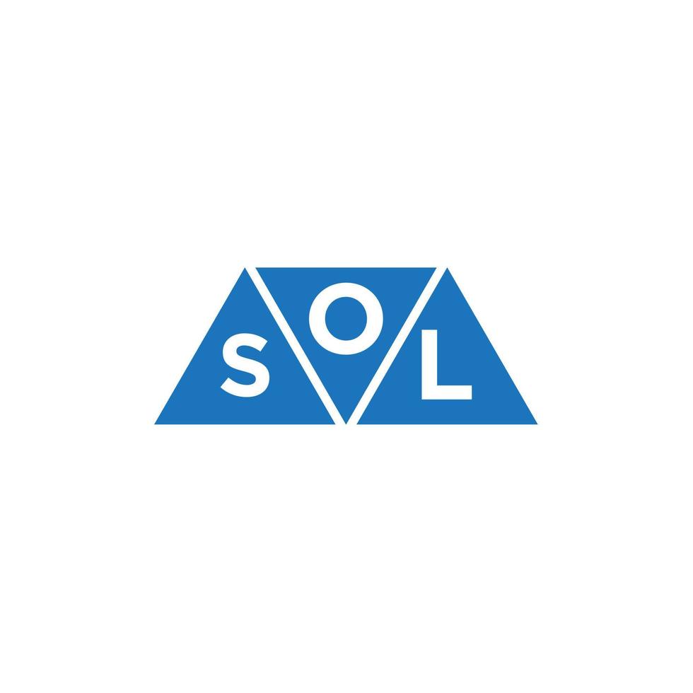 OSL abstrait initiale logo conception sur blanc Contexte. OSL Créatif initiales lettre logo concept. vecteur