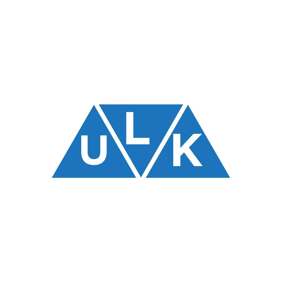 luk abstrait initiale logo conception sur blanc Contexte. luk Créatif initiales lettre logo concept. vecteur