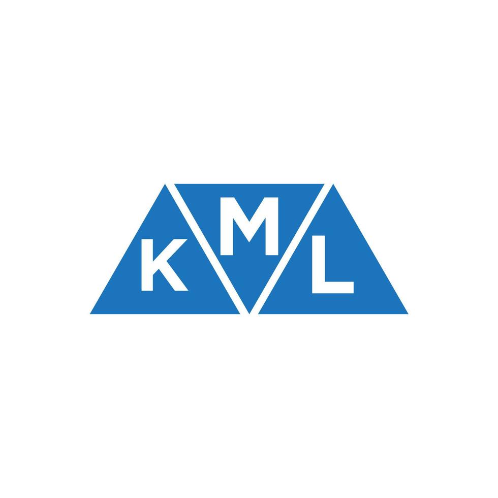 MKL abstrait initiale logo conception sur blanc Contexte. MKL Créatif initiales lettre logo concept. vecteur
