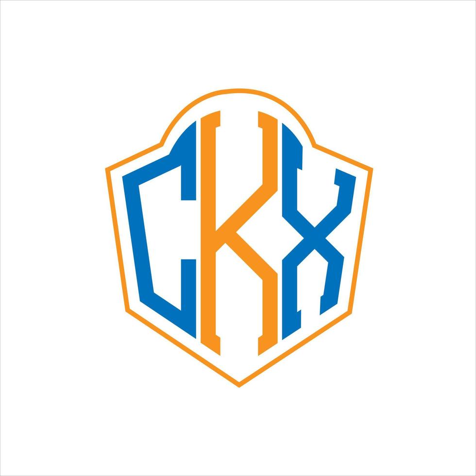 ckx abstrait monogramme bouclier logo conception sur blanc Contexte. ckx Créatif initiales lettre logo. vecteur