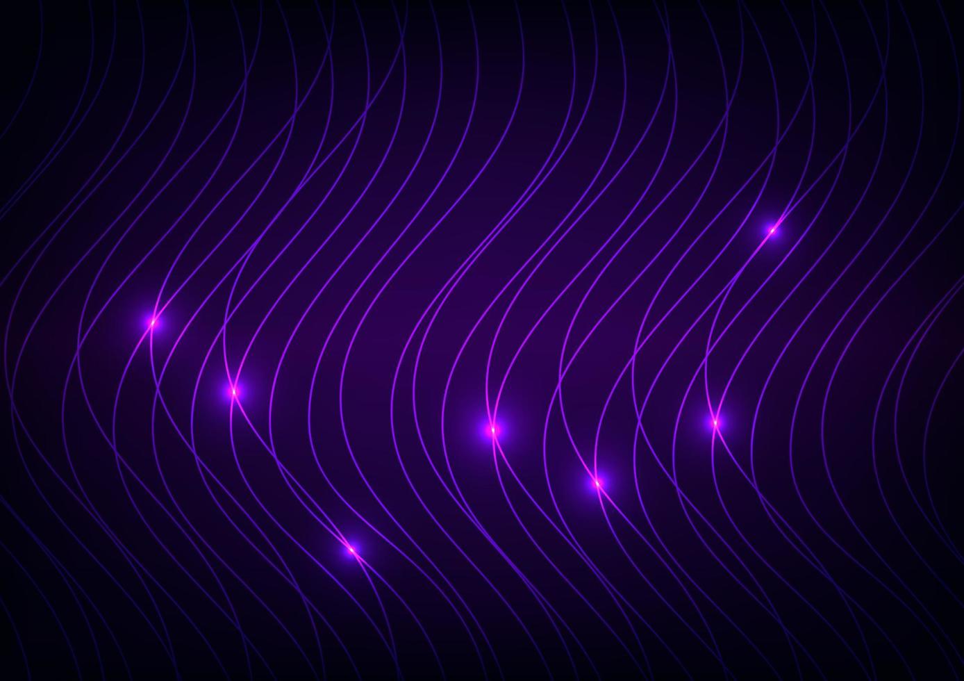 abstrait violet lumière ondulé enchevêtrement ligne Contexte vecteur