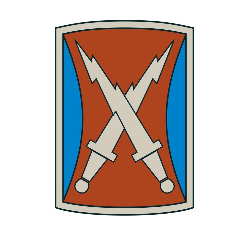 uni États armée 106e signal Brigade combat un service identification badge csib vecteur