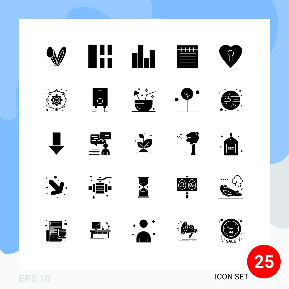 25 Créatif Icônes moderne panneaux et symboles de l'amour école bar étude éducation Statistiques modifiable vecteur conception éléments