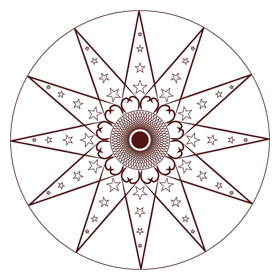 mandala conçoit le vecteur pro