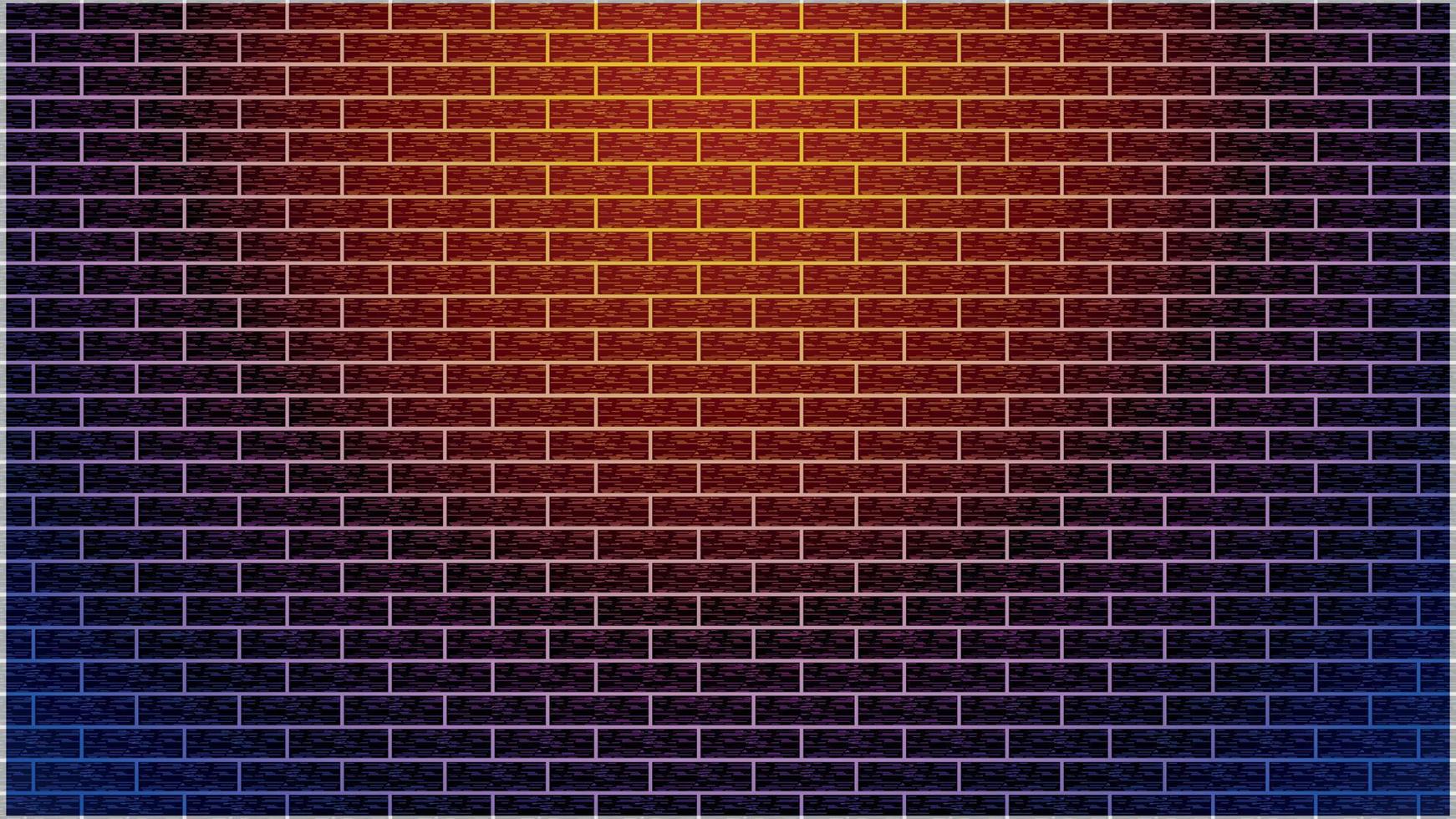 mur de briques et fond clair vecteur