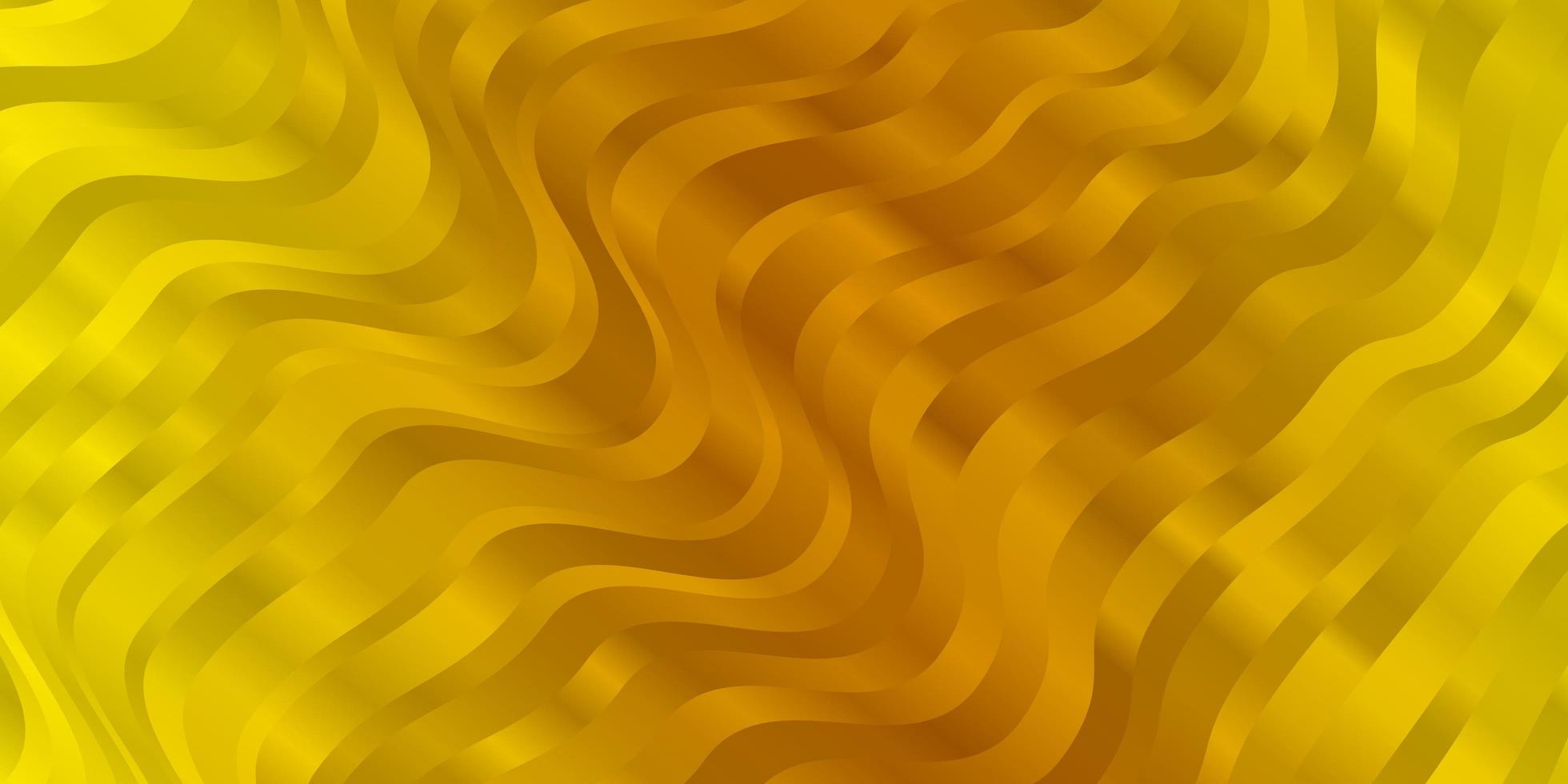 modèle vectoriel jaune foncé avec des lignes tordues.
